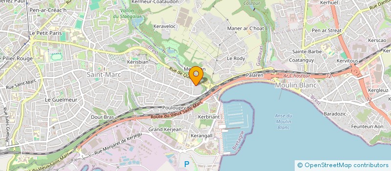 localisation de l'entreprise MONSIEUR ALAIN BARBEDETTE à BREST