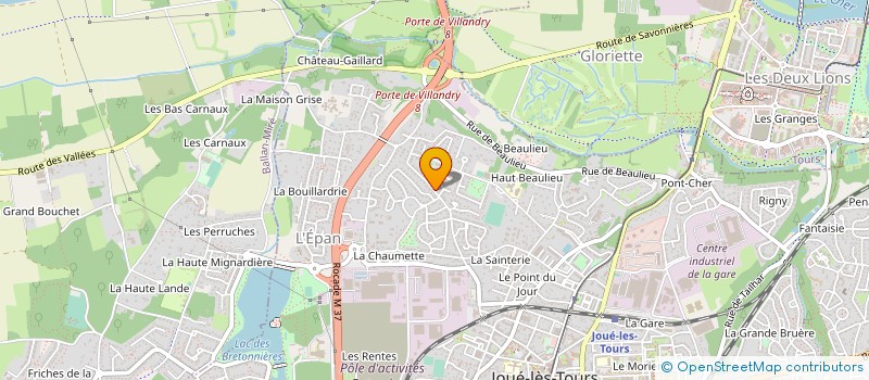 localisation de l'entreprise MONSIEUR ALAIN BARBEREAU à JOUE-LES-TOURS