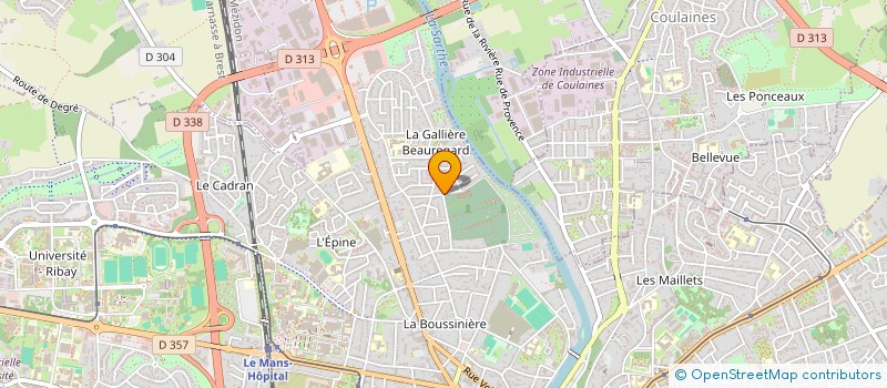 localisation de l'entreprise MONSIEUR ALAIN BARBIER  LE MANS