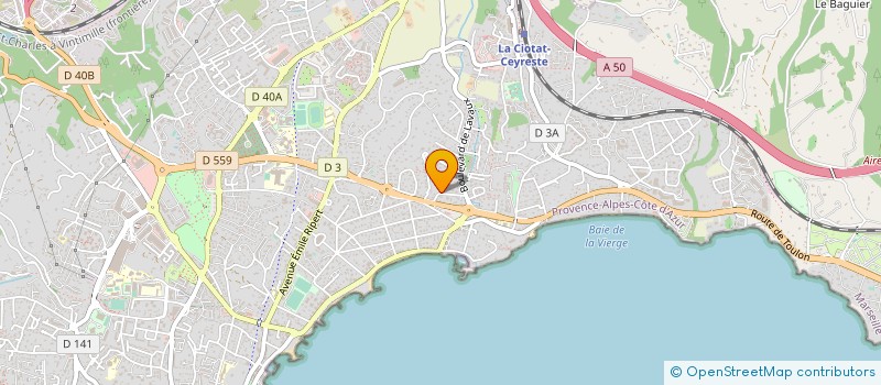 localisation de l'entreprise MONSIEUR ALAIN BARBIER à LA CIOTAT