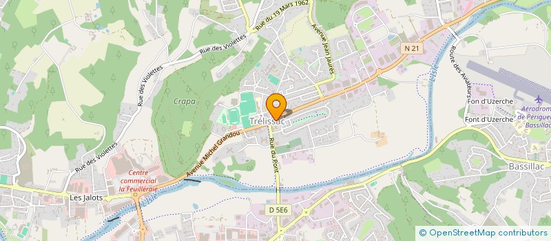 localisation de l'entreprise MONSIEUR ALAIN BARCONS  TRELISSAC