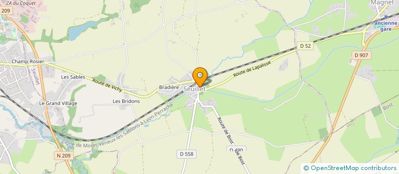 localisation de l'entreprise MONSIEUR ALAIN BARDISA  SEUILLET