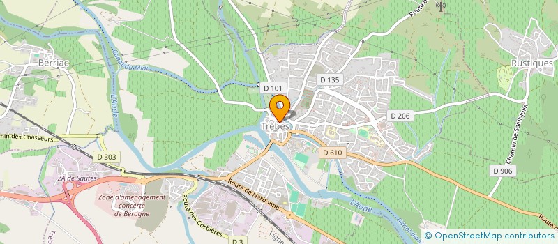 localisation de l'entreprise MONSIEUR ALAIN BARDOU  TREBES