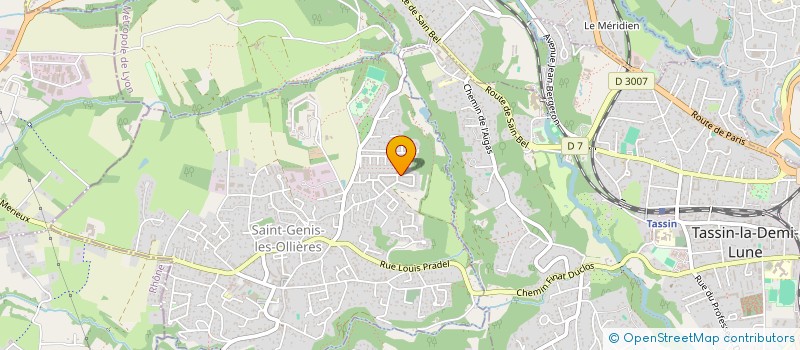 localisation de l'entreprise MONSIEUR ALAIN BARGE  SAINT-GENIS-LES-OLLIERES