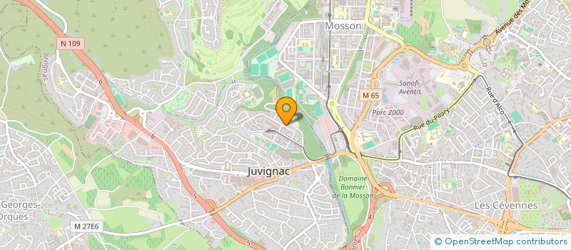 localisation de l'entreprise MONSIEUR ALAIN BARGETON à JUVIGNAC