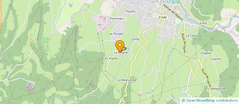 localisation de l'entreprise MONSIEUR ALAIN BARGUES à SAINT-CERE
