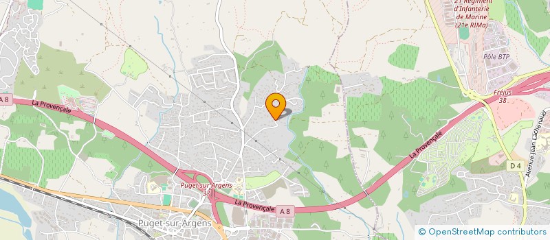 localisation de l'entreprise MONSIEUR ALAIN BARKATE  PUGET-SUR-ARGENS