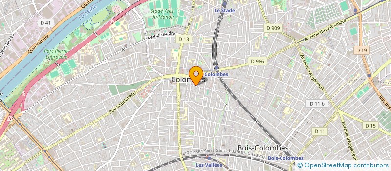 localisation de l'entreprise MONSIEUR ALAIN BAROGHEL à COLOMBES