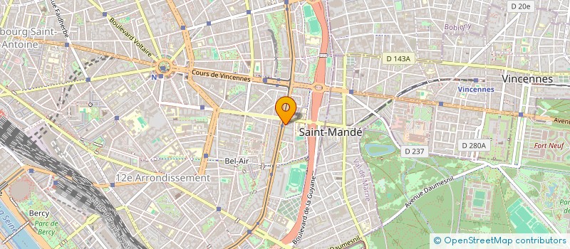 localisation de l'entreprise MONSIEUR ALAIN BAROIN  PARIS