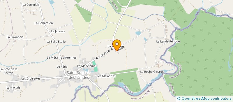 localisation de l'entreprise MONSIEUR ALAIN BARON à SAINT-SULPICE-DES-LANDES
