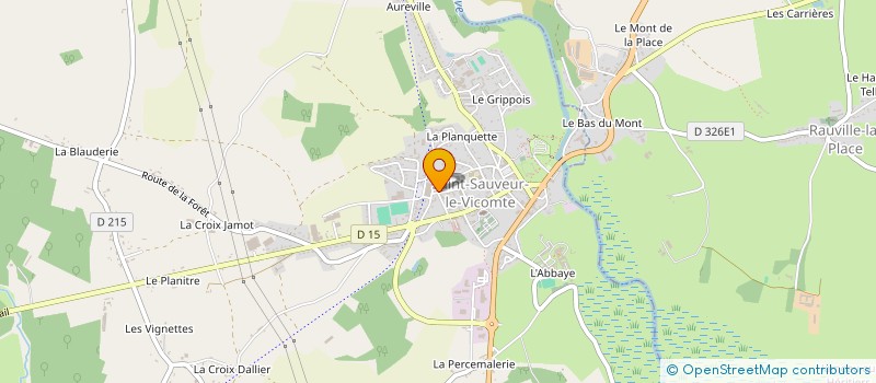 localisation de l'entreprise MONSIEUR ALAIN BARON  SAINT-SAUVEUR-LE-VICOMTE