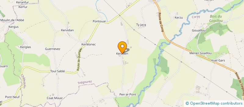 localisation de l'entreprise MONSIEUR ALAIN BARRE  TREGOUREZ