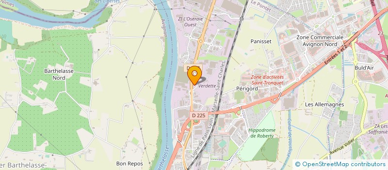 localisation de l'entreprise MONSIEUR ALAIN BARRERE  LE PONTET