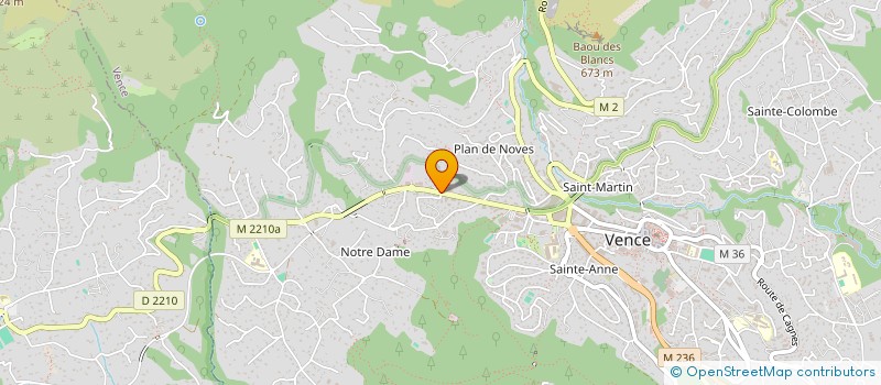 localisation de l'entreprise MONSIEUR ALAIN BARSAMIAN à VENCE