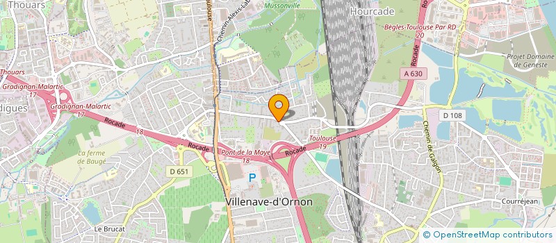 localisation de l'entreprise MONSIEUR ALAIN BARTHALOT  VILLENAVE-D'ORNON