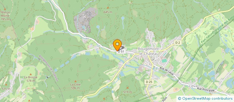 localisation de l'entreprise MONSIEUR ALAIN BARTHELEMY à ROUGEMONT-LE-CHATEAU