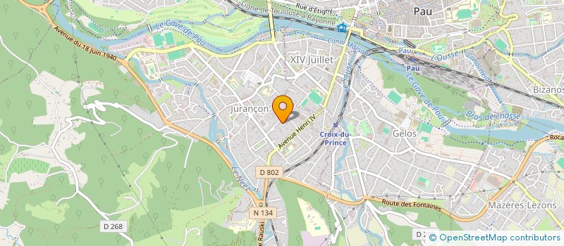 localisation de l'entreprise MONSIEUR ALAIN BARTHELME  JURANCON