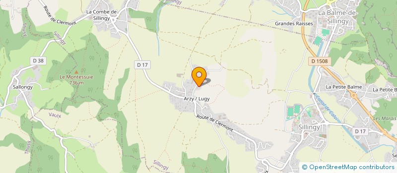 localisation de l'entreprise MONSIEUR ALAIN BARVILLE  SILLINGY