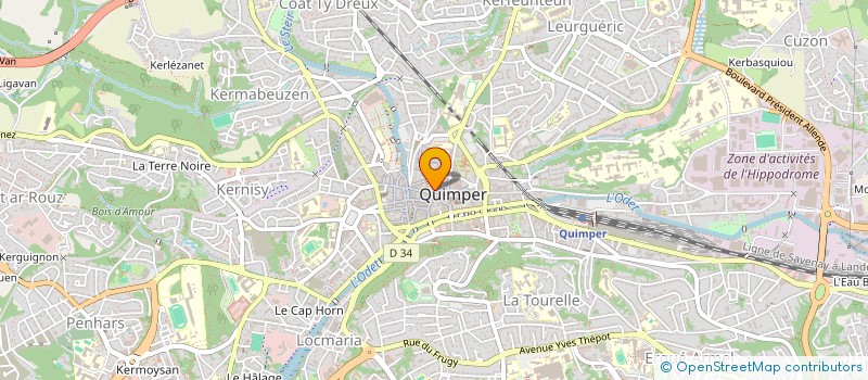 localisation de l'entreprise MONSIEUR ALAIN BASSET à QUIMPER