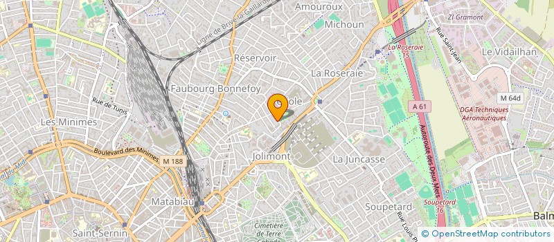 localisation de l'entreprise MONSIEUR ALAIN BASTIEN  TOULOUSE