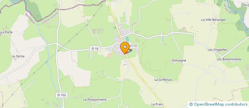 localisation de l'entreprise MONSIEUR ALAIN BATTAIS  LE FERRE