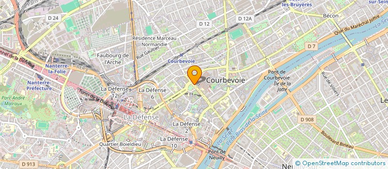 localisation de l'entreprise MONSIEUR ALAIN BAUDREUX à COURBEVOIE