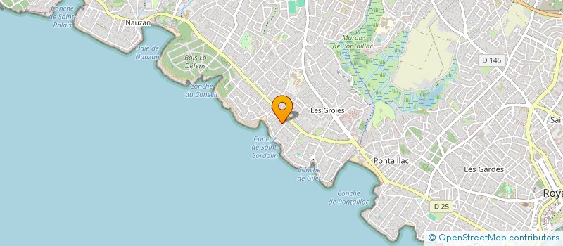 localisation de l'entreprise MONSIEUR ALAIN BAUDRY  VAUX-SUR-MER