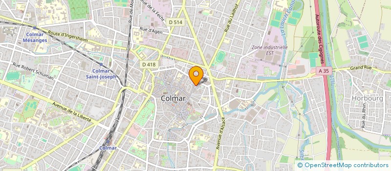 localisation de l'entreprise MONSIEUR ALAIN BAUMERT  COLMAR