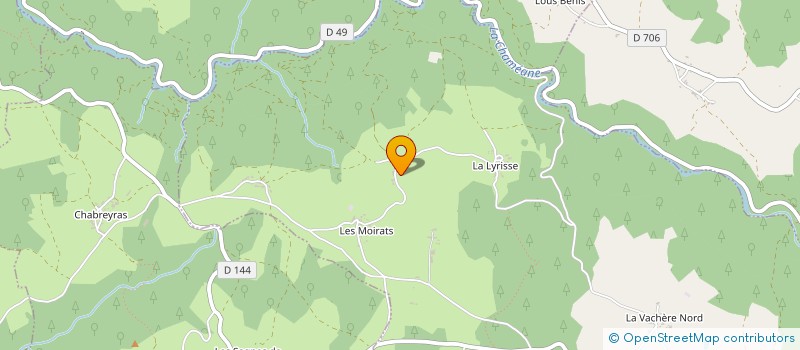 localisation de l'entreprise MONSIEUR ALAIN BAUTHIER  LE VERNET-CHAMEANE