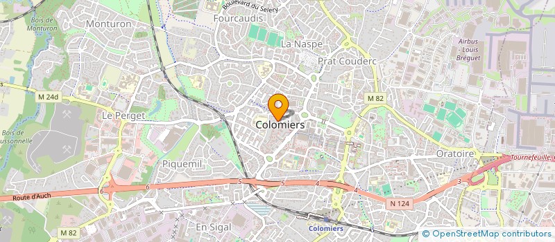 localisation de l'entreprise MONSIEUR ALAIN BAZEAUD à COLOMIERS