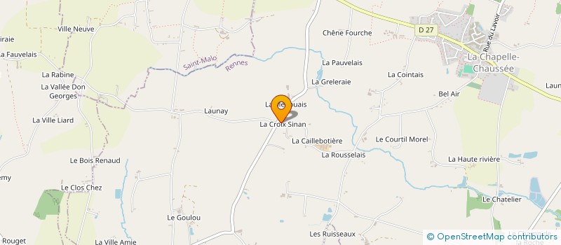 localisation de l'entreprise MONSIEUR ALAIN BEAUMANOIR  LANGOUET