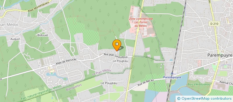 localisation de l'entreprise MONSIEUR ALAIN BEAUME  LE PIAN-MEDOC