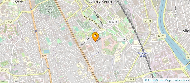 localisation de l'entreprise MONSIEUR ALAIN BECAM à VITRY-SUR-SEINE