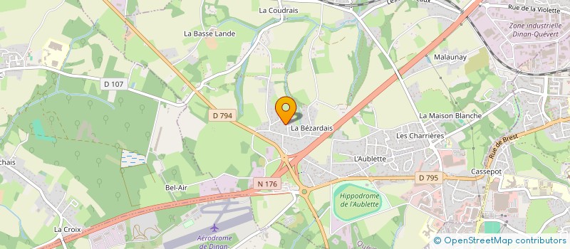 localisation de l'entreprise MONSIEUR ALAIN BECHADE  QUEVERT