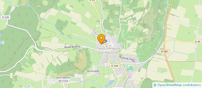 localisation de l'entreprise MONSIEUR ALAIN BECHE à SAINT-GENGOUX-LE-NATIONAL