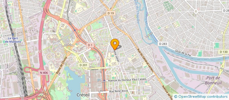 localisation de l'entreprise MONSIEUR ALAIN BECHET  CRETEIL