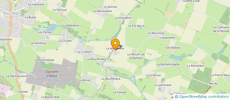 localisation de l'entreprise MONSIEUR ALAIN BECHU  LE CELLIER