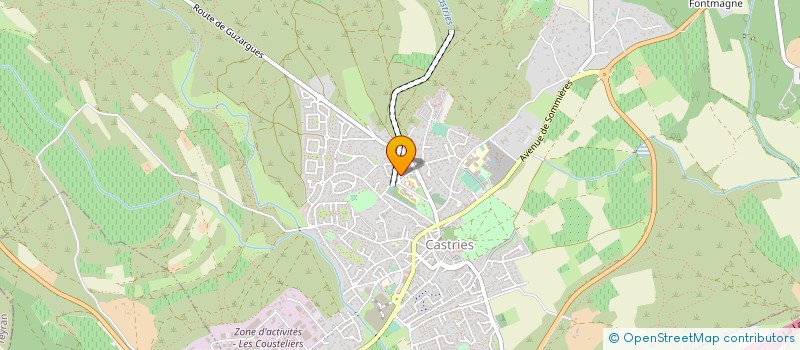 localisation de l'entreprise MONSIEUR ALAIN BEDEAU  CASTRIES