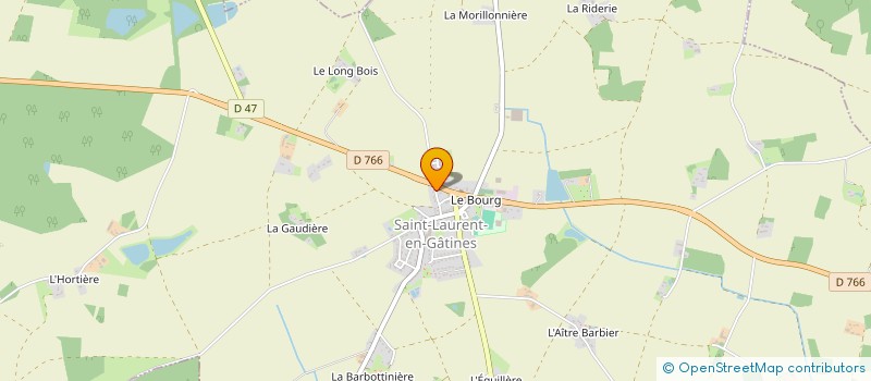 localisation de l'entreprise MONSIEUR ALAIN BEGUEY  SAINT-LAURENT-EN-GATINES