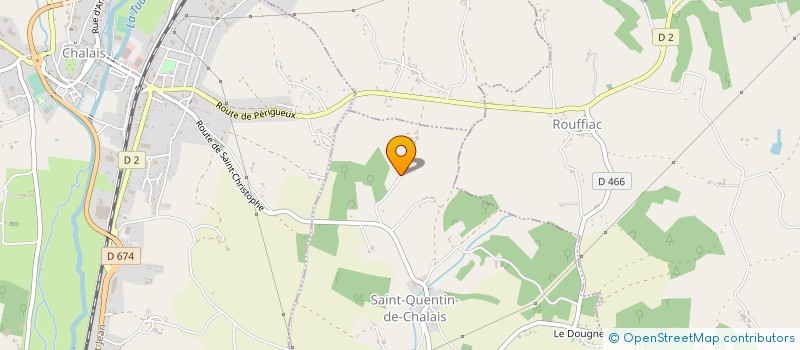 localisation de l'entreprise MONSIEUR ALAIN BEIGNEZ  SAINT-QUENTIN-DE-CHALAIS