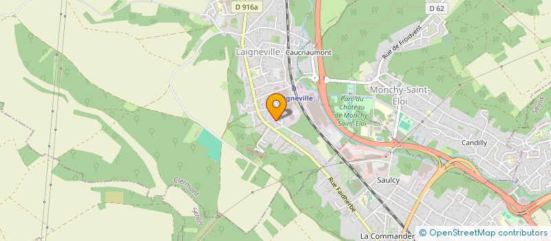 localisation de l'entreprise MONSIEUR ALAIN BELLEAU  LAIGNEVILLE