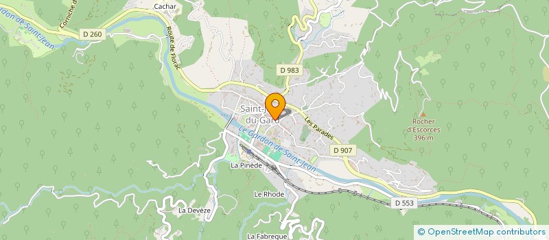 localisation de l'entreprise MONSIEUR ALAIN BELLENGER  SAINT-JEAN-DU-GARD