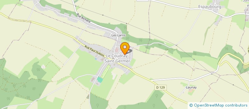 localisation de l'entreprise MONSIEUR ALAIN BELLUNE  LE COUDRAY-SAINT-GERMER