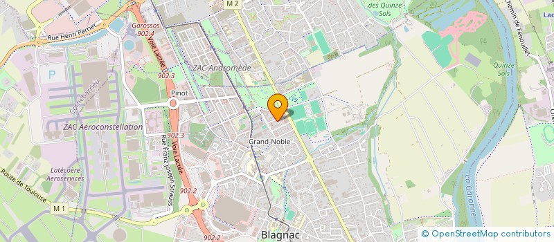localisation de l'entreprise MONSIEUR ALAIN BELY à BLAGNAC