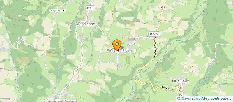 localisation de l'entreprise MONSIEUR ALAIN BENAC  FRECHOU-FRECHET