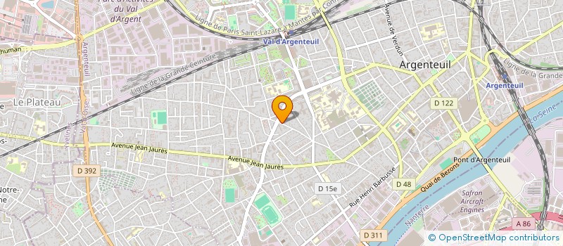 localisation de l'entreprise MONSIEUR ALAIN BENCHIHEB  ARGENTEUIL