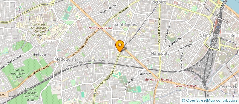 localisation de l'entreprise MONSIEUR ALAIN BERAUD  TALENCE