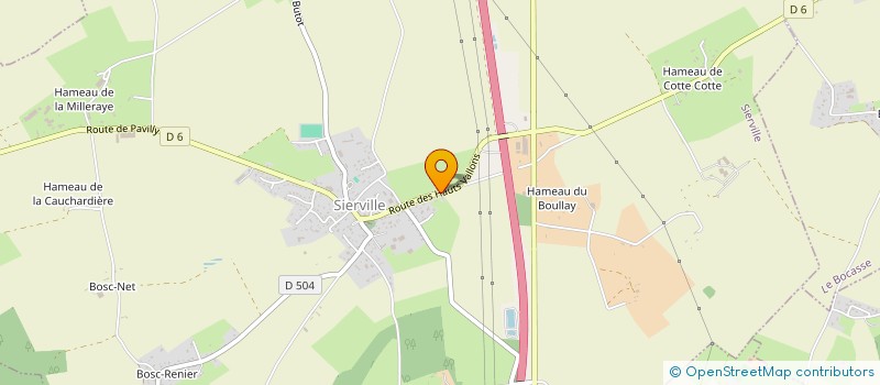 localisation de l'entreprise MONSIEUR ALAIN BERAUD  SIERVILLE