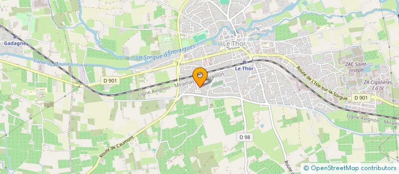 localisation de l'entreprise MONSIEUR ALAIN BERAUDO  LE THOR