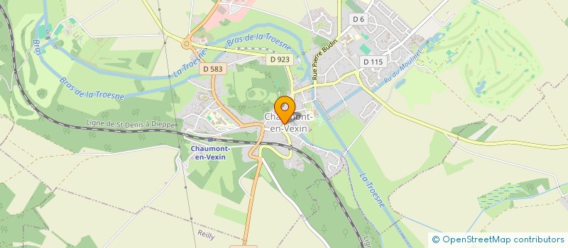 localisation de l'entreprise MONSIEUR ALAIN BERCHE  CHAUMONT-EN-VEXIN